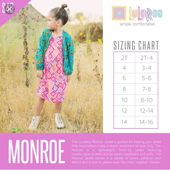 Lularoe Kids Monroe Jacket - Picture 3 of 3
